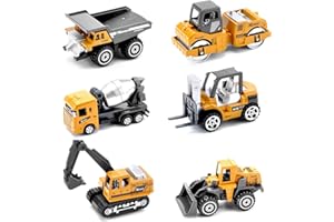 HENGBIRD Samochody zabawkowe, ciężarówki budowlane zestaw mini samochody odlewane samochody zabawki koparka Boże Narodzenie prezent dla dzieci 2 3 4 5 lat