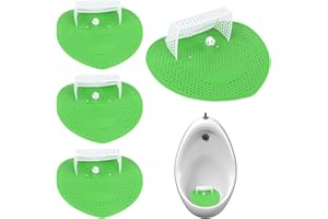 Urinalsieb mit Duft 4 Stücke,RUNEAY Fußball Tor Urinalsieb Spritzschutz Geruchsschutz für Männer WC,Urinal-Sieb für Badezimmerbüro Stadien Hotels Schulen