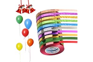 XIN ZHE DIAN 10 Rollen Geschenkband,10m je Rolle Ringelband Bunt,Curling Ribbon für Hochzeit Partei Festival Dekoration Handwerk Geschenkverpackung Florist Luftballon