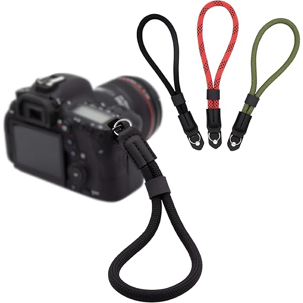 MegaGear Petite Dragonne En Coton Appareil Photo-Marron Grande Sangle