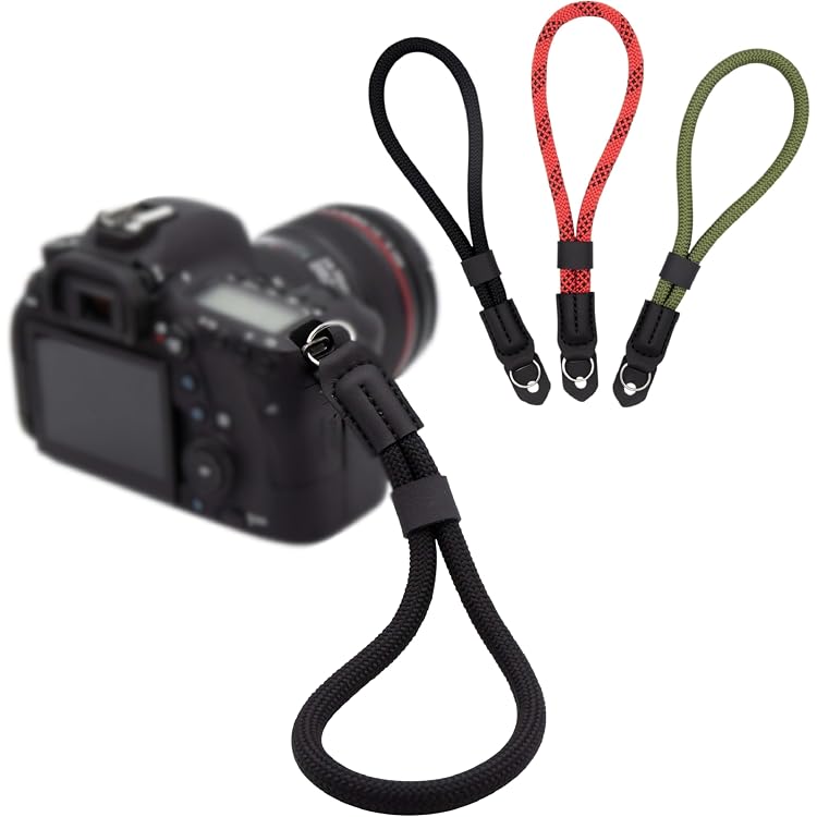 Dragonne Rapide Pour Appareil Photo – Corde Parachute Résistante – Système Quick-release – Pour DSLR, Hybride, Caméscope