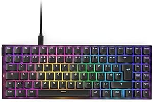 NZXT Function 2 MiniTKL | 2024 Compact Tenkeyless Optical Gaming Keyboard |Illuminated RGB | 8K Polling Rate | Linear Optical Switches | Adjustable Actuation | Hot-Swappable | Black UK (QWERTY)