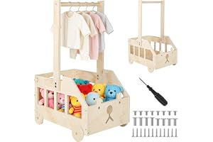 bssmmai trä, babypresent, korg med hjul och handtag, trä, babyparty, skåp, H0lz babykorg, present, babyshower, tvättkorg, för pojkar flickor, graviditet, nya föräldrar