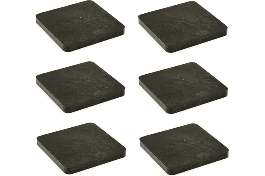TERF® 70mm X 70mm X 5mm Heavy Duty Plastic Packers Shims Spacers Fender Alignment Shim Flat Plate Square Packing 5mm Thickness - Pack of 10