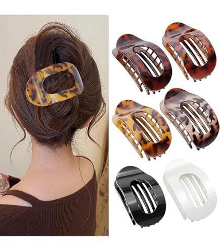 DesignB London - Fermaglio Rettangolare Per Capelli XL Color Verde Acqua Opaco - Foto 9