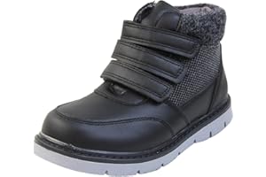 Skyrocket Boys Boots - Warm Boys Shoes Winter Boots With Memory Foam - Childs and Toddler Boots Ankle Boots Black or Tan Brown Shoe Young Child Size 6 7 8 9 10 11 12