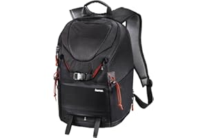 Hama"Profitour 180" Camera Backpack Compatible with Sony, Panasonic, Nikon, Kodak, Canon & Many More - Black
