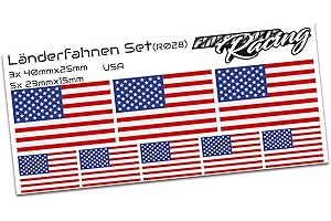 Finest folia 8-częściowy zestaw naklejek na samochód, motocykl, model R028 (stany Zjednoczone)