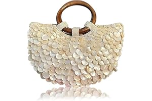 WUUISDNX Muschelzweihtasche Shell Handtasche sind modische exquisite Taschen sind und elegante Frauen. gewebte Shell für Partys, Strände