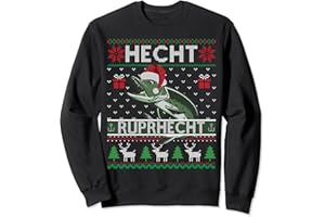 RAUBFISCHANGLER WEIHNACHTSGESCHENKE UGLY OUTFIT Hecht Ruprhecht I Lustiges Ruprecht Angler Raubfisch Ugly Sweatshirt