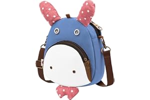WACCET Sac à Bandoulière Fille, Petit Pochette Bandoulière Enfant Sacoche Bandoulière avec Longue Sangle Réglable et Dragonne Sac a Main Petite Fille pour Filles, Garçon, Enfant etc. (Bleu Clair)