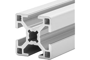 Gal Industrial Profilé alu 30x30 mm | 150 cm Profil de construction en aluminium type R | Rainure 8 | Profilé en aluminium compatible avec AlClipTec pour Bosch Item – découpe sur mesure