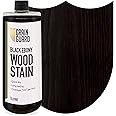GRAIN GUARD Wood Stain Water Based | Black Ebony | 1L | Interior Furniture Stain | Light & Dark Stains | Eco-Friendly & Non-Toxic Wood Dye | Easy Application | Quick Dry & Low Odour