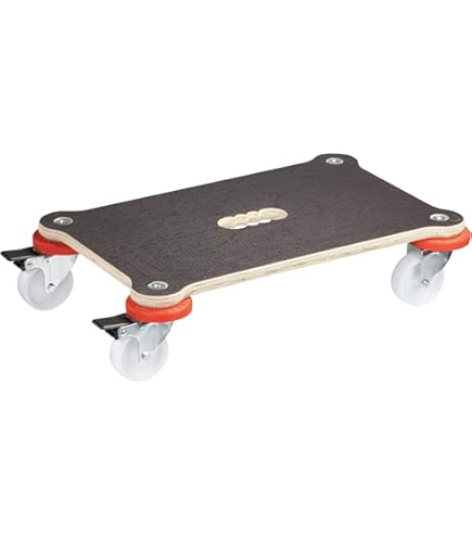 WAGNER Transport dolly MM 1339 I 38 x 38 cm - voor zwaar beladen dozen, apparaten & meubels I draagvermogen 250 kg I Ergo draaggreep I anti-slip oppervlak I FSC®-gecertificeerd - 20133901