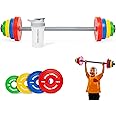 Little Lifters Kids Barbell Set – Adjustable Children's Toy Weights & Plastic Barbell Toy with Drinks Water Bottle, Kids Gym Equipment for Pretend Play, Fun Fitness Toys for Boys & Girls Home Workout