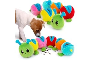 beetoy Dog Snuffle Toys, Detachable Dog Puzzle Enrichment Toys for Medium Small Dogs Foraging Training, Squeaky Sniffle Interactive Treat Game for Boredom Dog Brain Mental Stimulation Toys