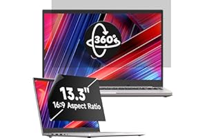 Mamol 360° Sichtschutz für 13.3 Zoll Laptop 16:9, Abnehmbarer Sichtschutzfolie, Anti Blaulicht Blendschutz Blickschutzfolie Displayschutz für Lenovo Hp Dell Acer Asus Thinkpad Envy Xps