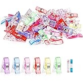 50pcs Sewing Clips for Fabric Quilting Clips Wonder Clips Fabric Clips Plastic Quilting Crafting Clips for Sewing, Multipurpo