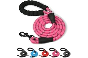ARTISTRY ITALIAN 5 FT Dog Lead for Large, Medium & Small Dogs | Reflective, Comfortable Handle, Multi Colors, Soft Padded, Indoor & Outdoor Use