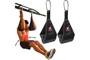 ARMAGEDDON SPORTS Cinghie per Addominali - Abs Straps - Cinghie Per Esercizi Addominali - Abdominal Slings per Barra Trazioni - Fitness Sollevamento Gambe - Allenamento del Forza - Braccia Supporto