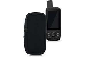 kwmobile Custodia compatibile con Garmin GPSMAP 66s / 66st / 66i - Astuccio Protettivo in Neoprene con Chiusura Zip - Soft Pouch Palmare - nero
