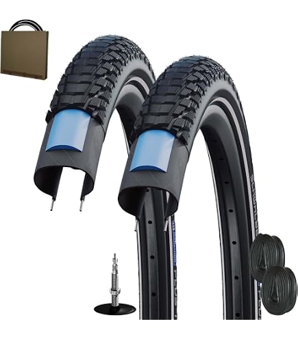 2x Schwalbe Marathon Plus Performance SmartGuard E-50 Reifen + 2x Schläuche, 40-584 (27,5x1,50), Reflexschwarz