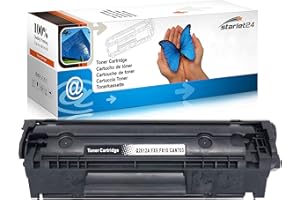 Starlet24 1x 12A Q2612A Cartouches de Toner compatibles pour HP Laserjet 1010 1012 1015 1018 1020 1022 1022n 1022nw 3015 3020 3030 3050 3052 3055 M1005 M1319 M1319f, Noir