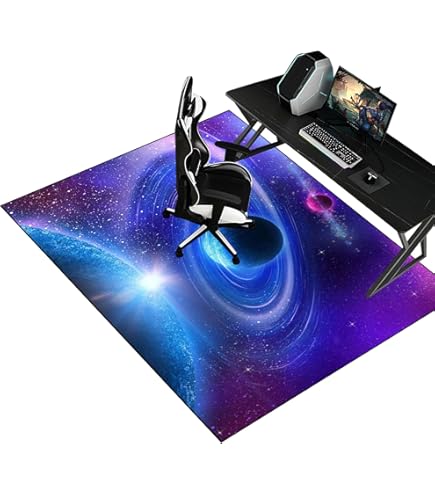 Flexible Schutzmatte 140x100cm - Korallenriff Design Für Stuhl & Sessel