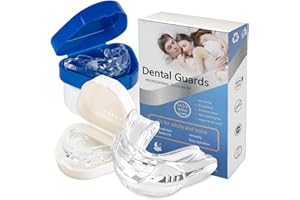 CHLFFUA Anti Snoring Devices Reusable Anti Snore Mouth Guard,Snoring Aids for Women and Man,Soft and Comfortable,Effective Stop Snoring Bring Restful Sleep,Suitable for All Mouth Types(2 PCS,Blue&White)