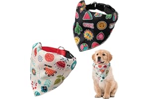 PLUSHCEWT Bandana cane,Collare Bandana cane,Bandane per Cani,Fazzoletto per Cani Regolabile per Gatti,Bavaglini per Cani a Triangolo Lavabili,Per Cani di Piccola e Media Taglia (S)