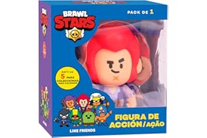 Bizak Brawl Stars Action Figure Pack 1 in scatola - Colt. Figure del gioco multiplayer di combattimento, articolate 11 cm (64116011)