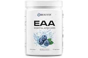 ‎BIOS NUTRITION EAA Pulver BLUEBERRY 500gr - essentielle Aminosäuren - 11gr Protein pro Portion - ohne schlechten Nachgeschmack - vegan & hochdosiert - BIOS Nutrition (Made in Germany)