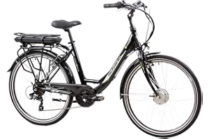 F.lli Schiano E-Moon, Bicicleta Electrica de Ciudad, 26", Batería 36V 13Ah Extraíble, Motor 250W 40Nm, Bici Electrica Urbana, Unisex Adulto