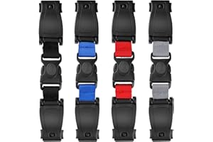 VAIAV Kindersitz Gurt Sicherungen Baby Sicherheitsgurt Clip Gurtsammler Autositz Brustgurt Clip Brust Sicherung Sicherheitsgurt (4 Stück)