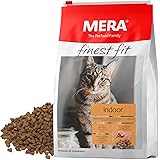 MERA finest fit Indoor, Katzenfutter trocken für aktive Katzen, Trockenfutter aus frischem Geflügel und Reis, gesundes Futter