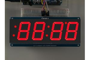 AdaFruit 1.2 4-Digit 7-Segment Display w/I2C Backpack - Red