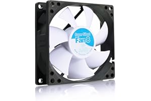 AABCOOLING Super Silent Fan 8 - Un Silencioso y Muy Efectivo Ventilador 80mm, Ventilador Laptop, Fan Cooler 8cm, Fan PC, 33m3/h, 1600 RPM 13,9 dB(A)
