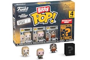 Funko Bitty POP! Lord of the Rings - Galadriel 4PKand A Surprise Mystery Mini Figure - 0,9 cala (2,2 cm) - kolekcjonerska figurka Lord of the Rings - w zestawie półka do układania w stos