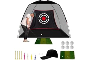 KAIDIDA Golf Net Practice Nets for Swing Hitting Game Backyard Garage Indoor Outdoor Portable