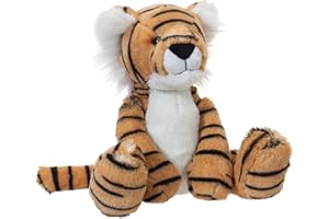 Apricot Lamb Zabawki pluszowe klasyczne wypchane tygrys zwierzę miękkie przytulnie idealne dla dziecka (żółty tygrys, 20 cm) ..