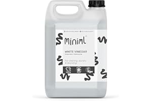 Miniml Eco White Vinegar Cleaning - All Natural Multi-Surface & Multi-Purpose Cleaner, Limescale Remover, Laundry Softener & More - 100% Vegan & Cruelty Free (5L (Pack of 1)
