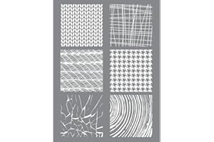 GRAINES CRÉATIVES Plantilla 11,4 x 15,3 cm para arcilla de polímero - Material