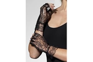 SMIFFYS Smiffy's 98251 rękawiczki koronkowe bez palców, rozmiar uniwersalny