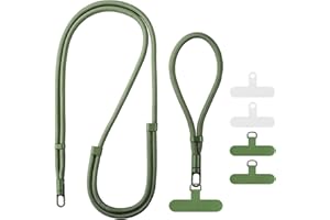 tookala Handykette Universal Lang & Kurz Handgelenkschlaufe, mit 4 Stück Universelles Patch, Handyband mit Alle Hülle kombinierbar, Einstellbar und Abnehmbar