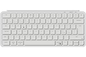 Keychron Tastiera wireless B1 Pro ultra slim 75% Layout Italiano ISO QWERTY, configurabile ZMK, tasi in PBT, 3 modalità 2.4 GHz/Bluetooth/cablata, compatibile con Windows/Mac, bianco avorio