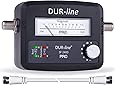 DUR-line® SF 2400 Pro - Satfinder - NEU - Messgerät zum exakten Ausrichten Ihrer digitalen Satelliten-Schüssel - Finder inkl. F-Kabel und verständlicher Anleitung in verschiedenen Sprachen (de/en/fr/es)