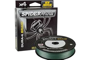 SpiderWire Dura-4 - Trenzado para Pesca, Color Verde y Musgo, 300 m