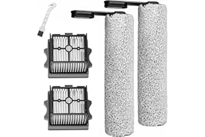 DianSung Cepillo Rodillo + Piezas De Repuesto De Filtro para Aspiradora En Seco Y Húmedo para Tineco Floor One S5 Combo / S5 Combo PRO, Juego De Accesorios 2 Rodillos De Cepillo + 2 Filtros