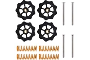 EMSEA 12 szt. M4 zestaw regulacji poziomowania sprężyn do drukarki 3D Hot Bed kompatybilny z Creality CR 10 Ender 3