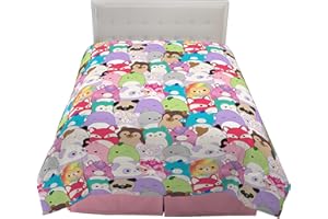 Franco Squishmallows Bettwäsche, weiche Mikrofaser-Bettdecke, voll